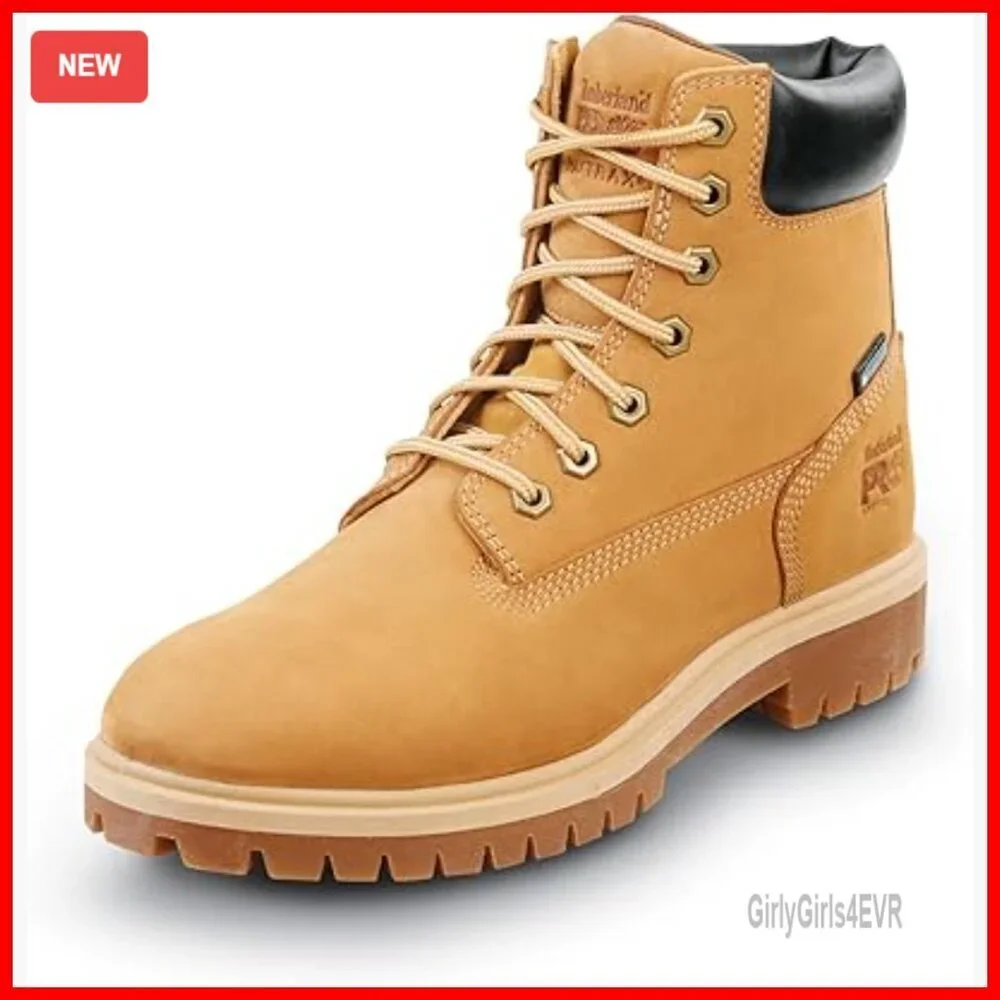 Waterproof Insulated Work Boots Soft Toe Slip Resistant Women's Size 6
